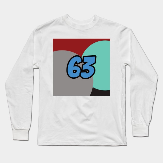 George Russell Coloured Circles - Driver Number Long Sleeve T-Shirt by GreazyL